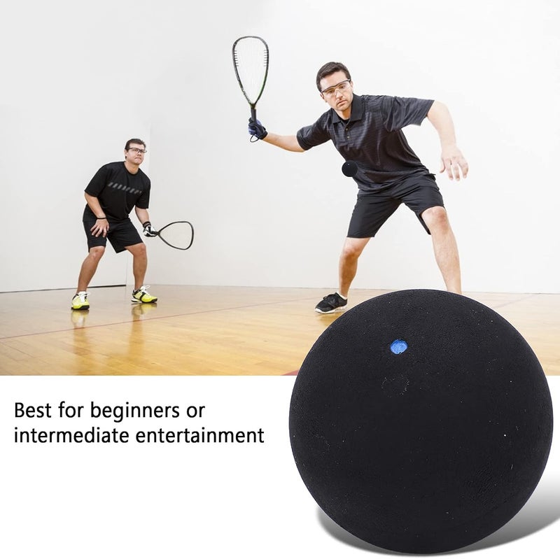 MUNEFE 37mm Single Dot Squash, Rubber Squash Racket Balls, Sports Squash Ball for Beginner Competition Training - Image 2